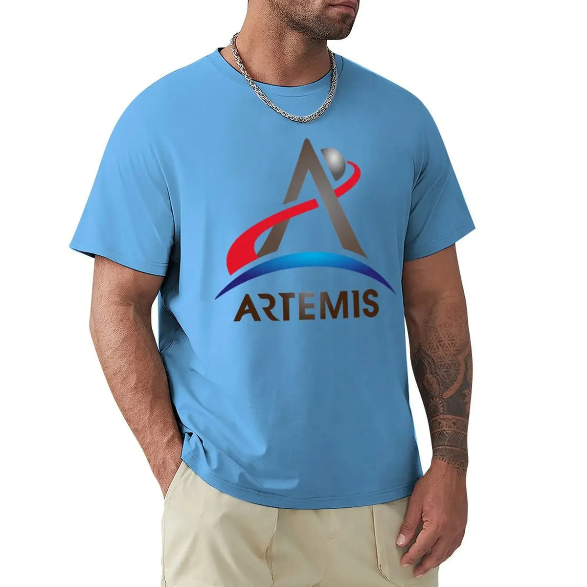 Artemis program T-Shirt anime korean fashion sublime clothing for men
