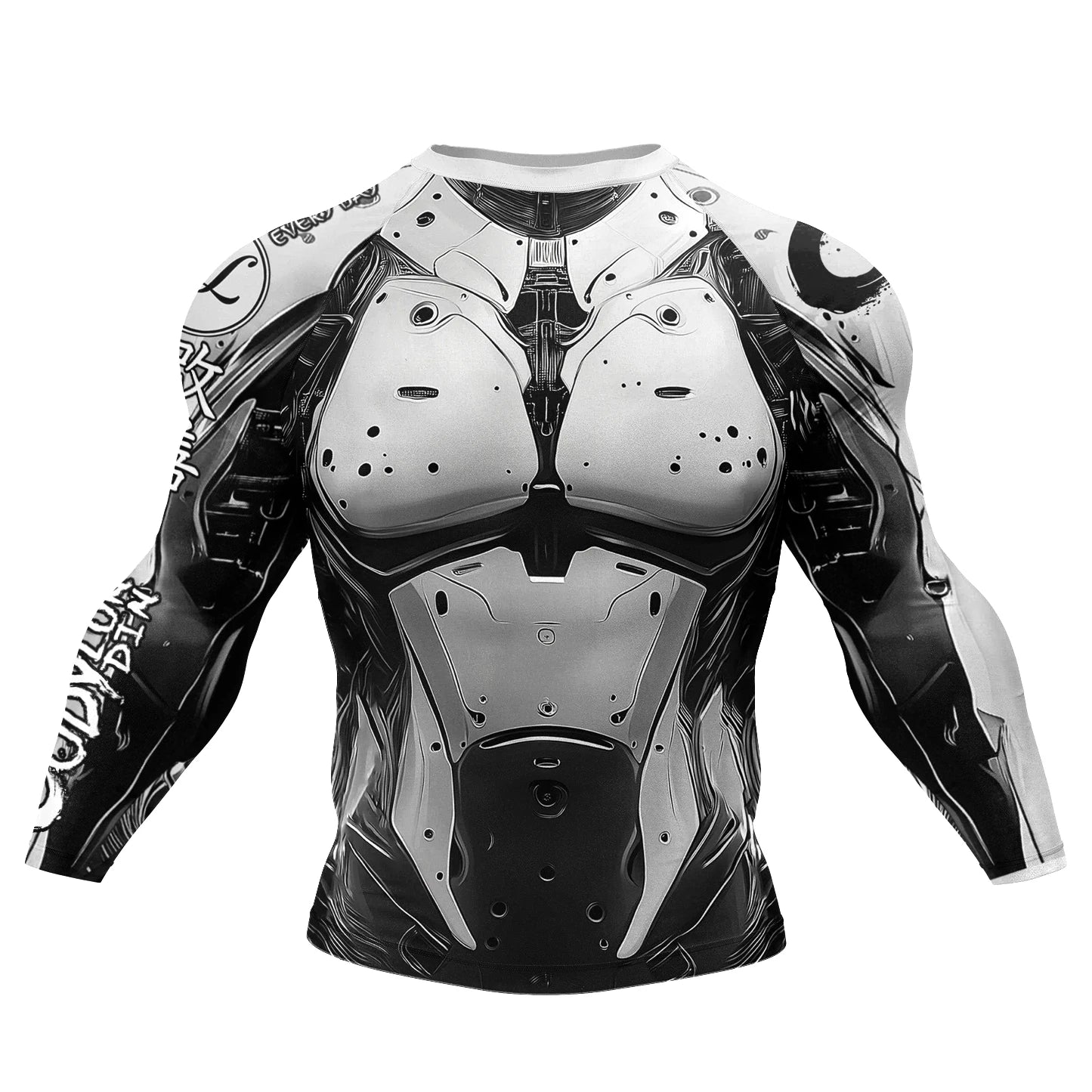 Bjj Rash Guards Mens Jiu Jitsu MMA T-shirt Rashguard No Gi Long Sleeve Men Boxing Running Training T-shirts Strech Sport Tees