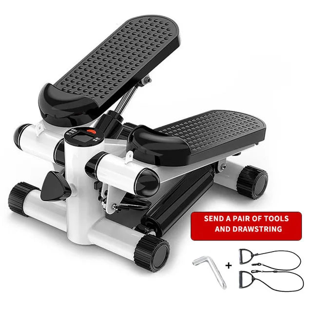 Bicycle Foldable Pedal Stepper Fitness Machine Slimming Treadmill Workout Step Aerobics Home Gym Mini Stepper Exercise Equipment