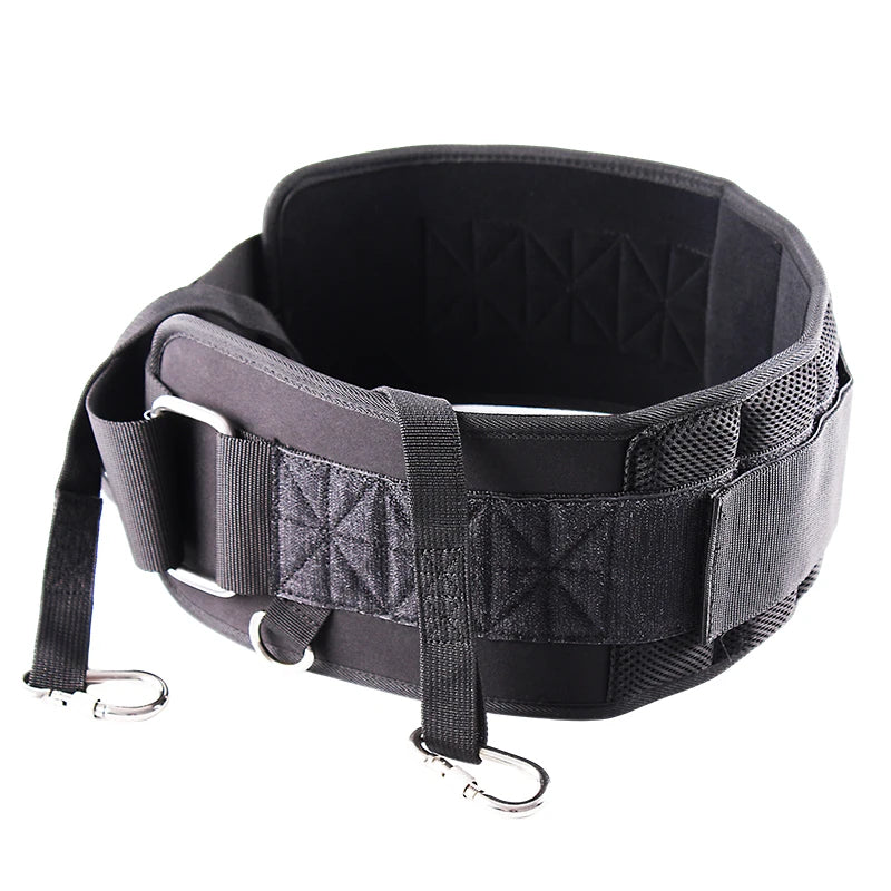 Fitness Adjustable EVA Pull-Up Dip Belt Barbell Dumbbell Weighlifting Belts Gym Squat Powerlifting Belt Back Brace