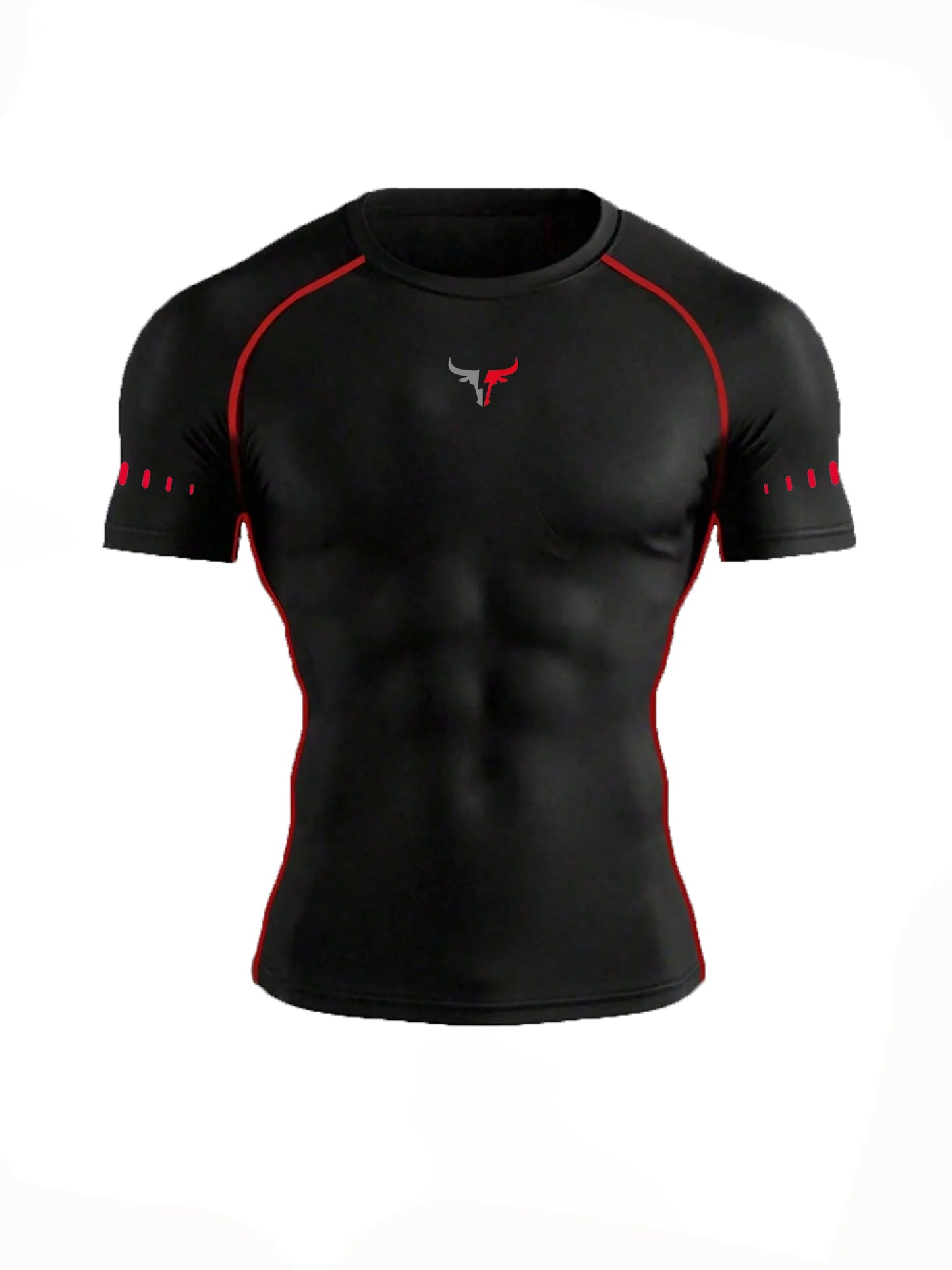 Men's Compression T-Shirt Quick Dry Breathable Elastic Gym Tee Multi Colors Available for All Seasons Running Fit Single Piece