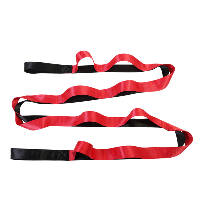 Yoga Strap Multi-Loop Strap 12 Loops Stretch Strap For Physical Therapy Pilates Dance And Gymnastics With Carry Bag