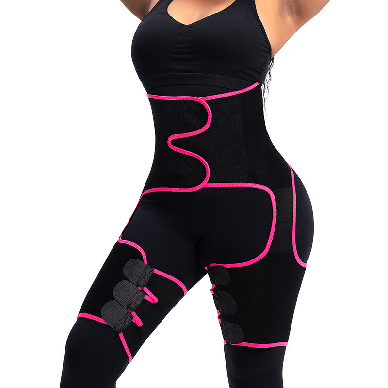 5-in-1 Waist Abdomen Belt Support Sweat Sauna Effect Neoprene Waist Trainer Butt Lifter Leg Arm Support Workout Fitness