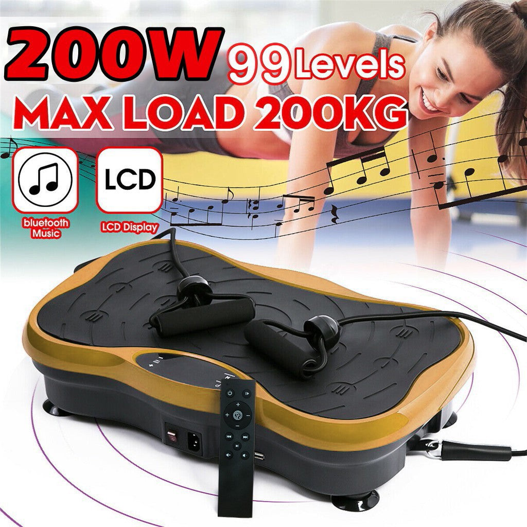 Body Vibration Machine Plate Platform Massager Music Fitness