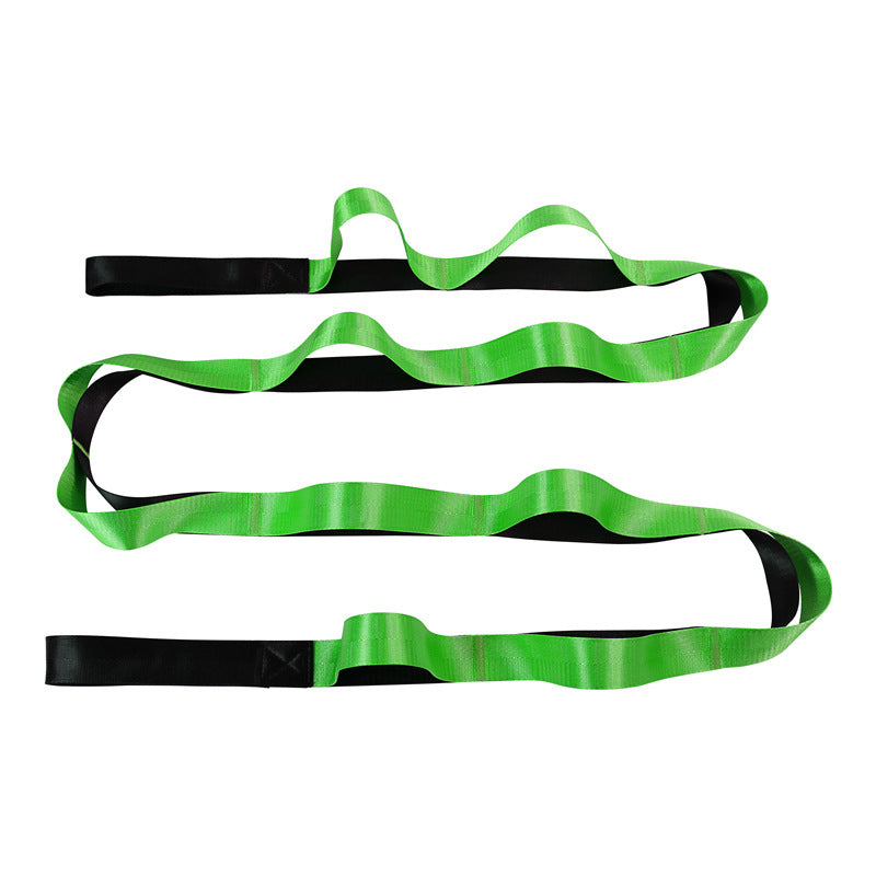 Yoga Strap Multi-Loop Strap 12 Loops Stretch Strap For Physical Therapy Pilates Dance And Gymnastics With Carry Bag