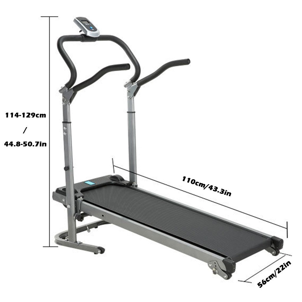 Multifunctional Long And Widened Version Of Shock-absorbing Mechanical Treadmill