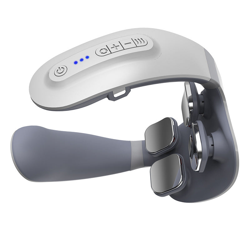 IPRee Smart Neck Meridian Massager 4 Head TENS Pulse Heating Cervical Massager Voice/Remote Control