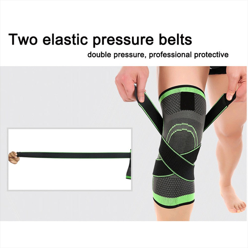 3D Weaving Knee Brace Breathable Sleeve Support for Running Jogging Sports 1pcs