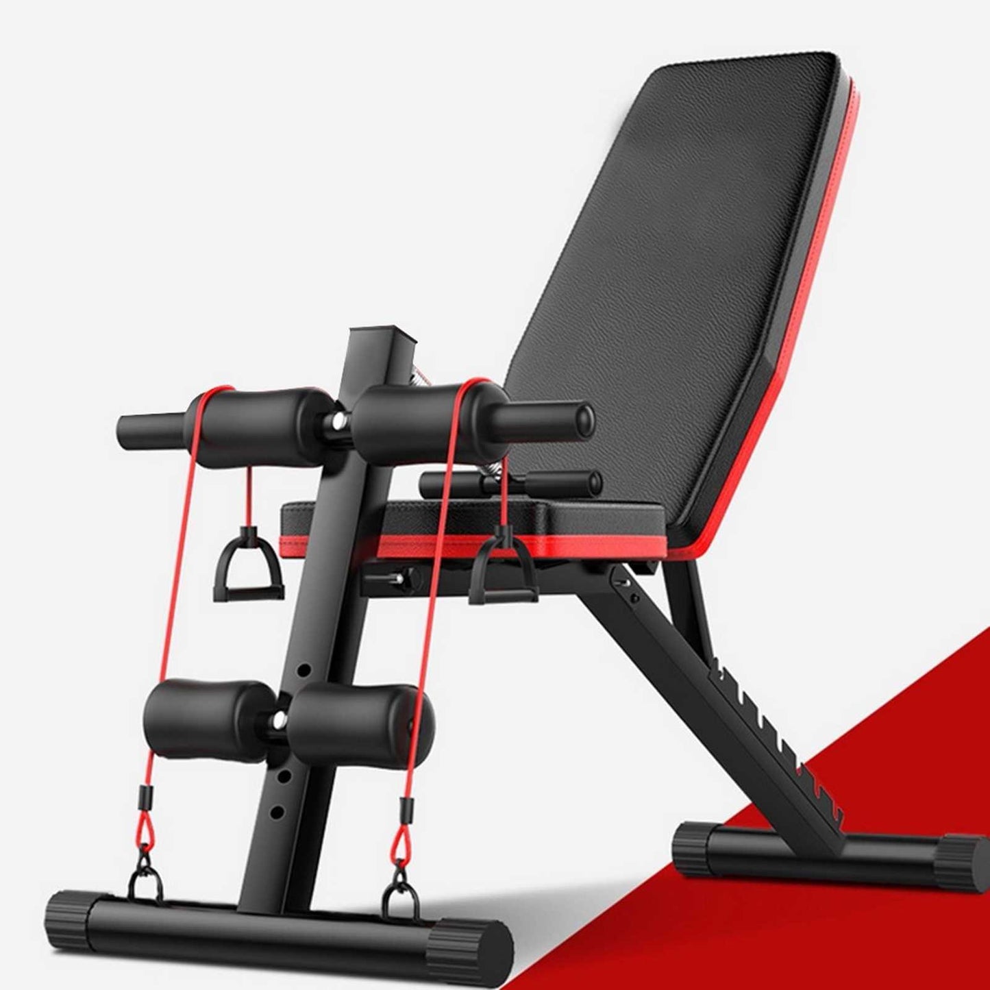 Adjustable Sit Up Incline Abs Bench Flat Fly Weight Press Fitness Rope