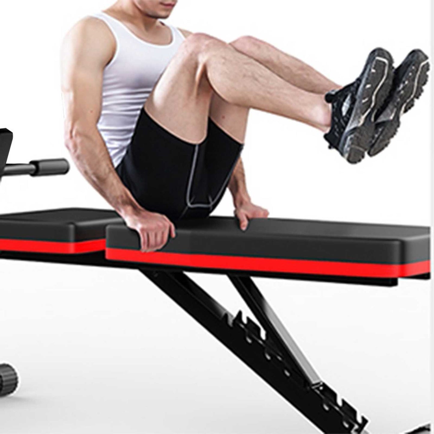 Adjustable Sit Up Incline Abs Bench Flat Fly Weight Press Fitness Rope