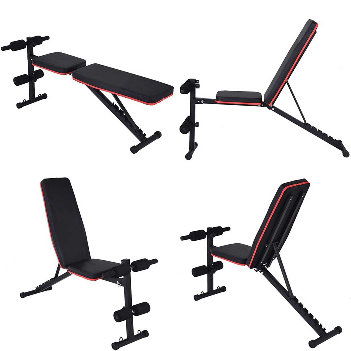 Adjustable Sit Up Incline Abs Bench Flat Fly Weight Press Fitness Rope