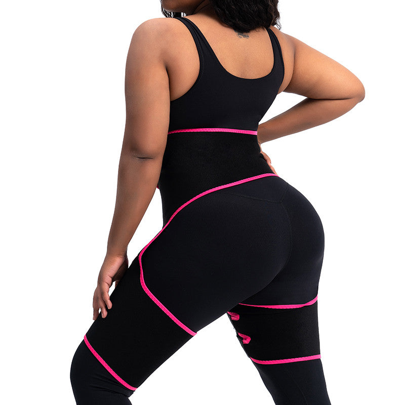 5-in-1 Waist Abdomen Belt Support Sweat Sauna Effect Neoprene Waist Trainer Butt Lifter Leg Arm Support Workout Fitness