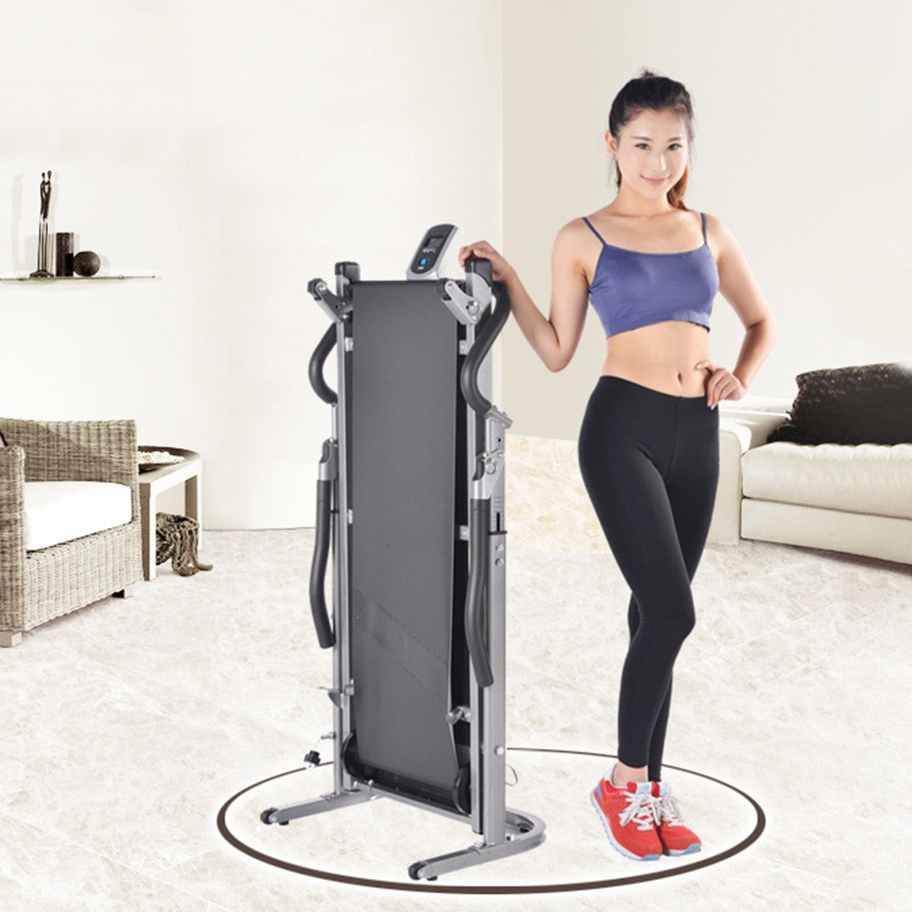 Multifunctional Long And Widened Version Of Shock-absorbing Mechanical Treadmill