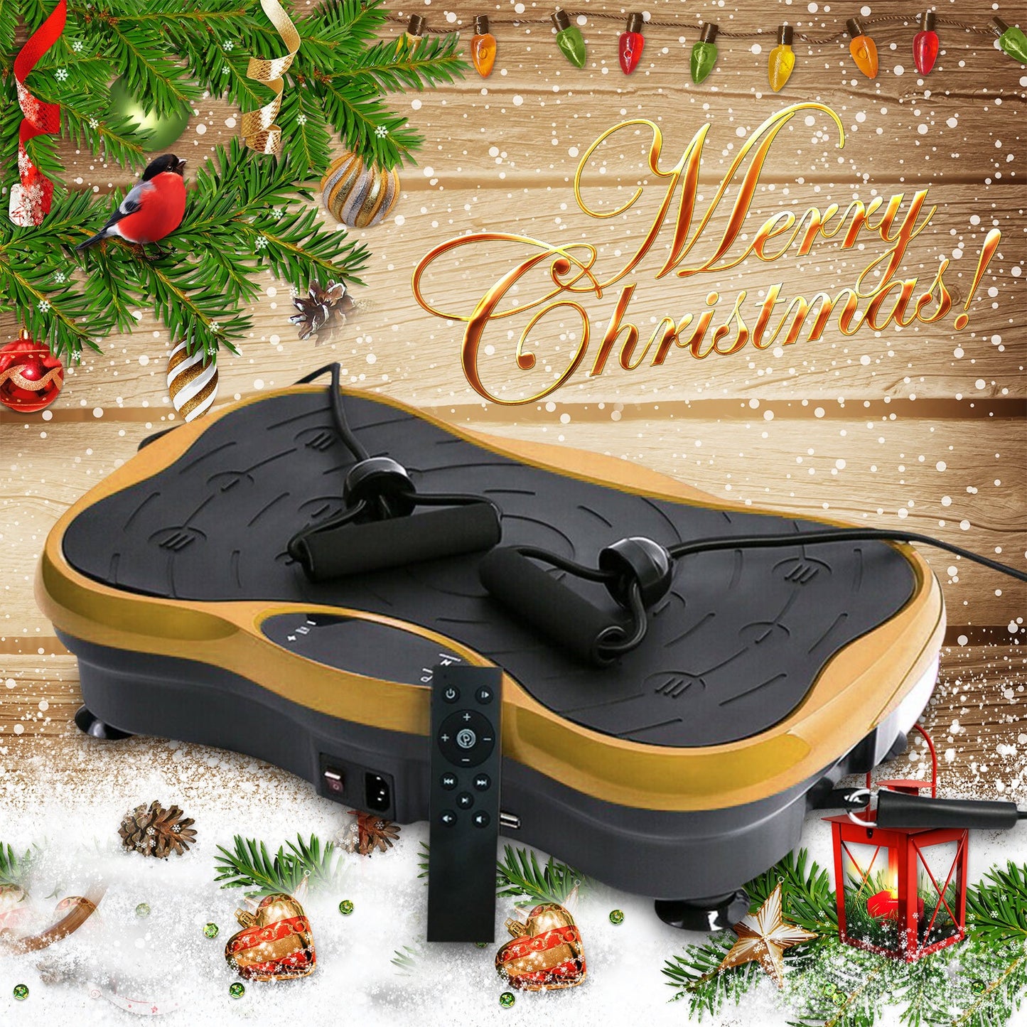 Body Vibration Machine Plate Platform Massager Music Fitness