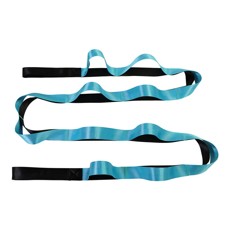 Yoga Strap Multi-Loop Strap 12 Loops Stretch Strap For Physical Therapy Pilates Dance And Gymnastics With Carry Bag