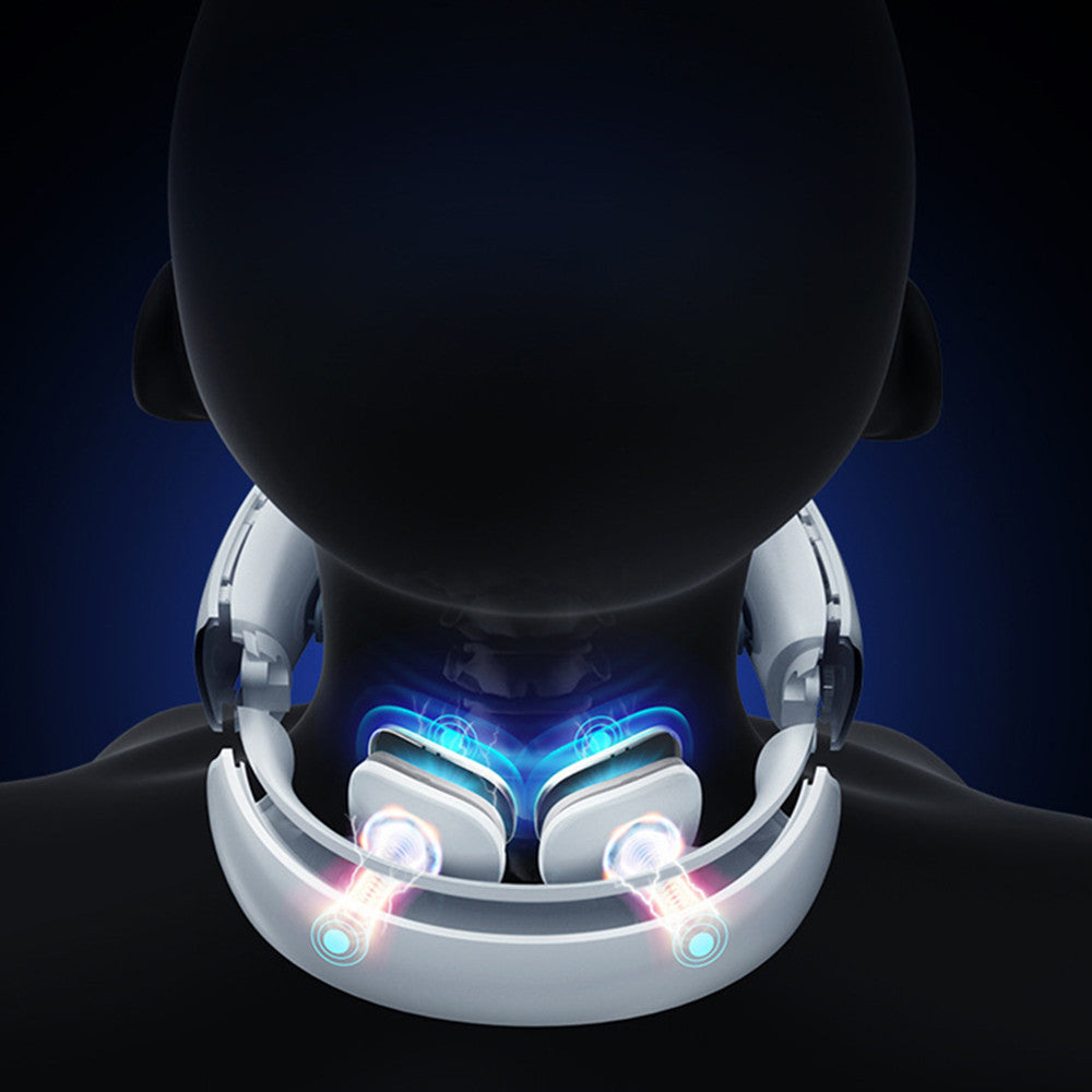 IPRee Smart Neck Meridian Massager 4 Head TENS Pulse Heating Cervical Massager Voice/Remote Control