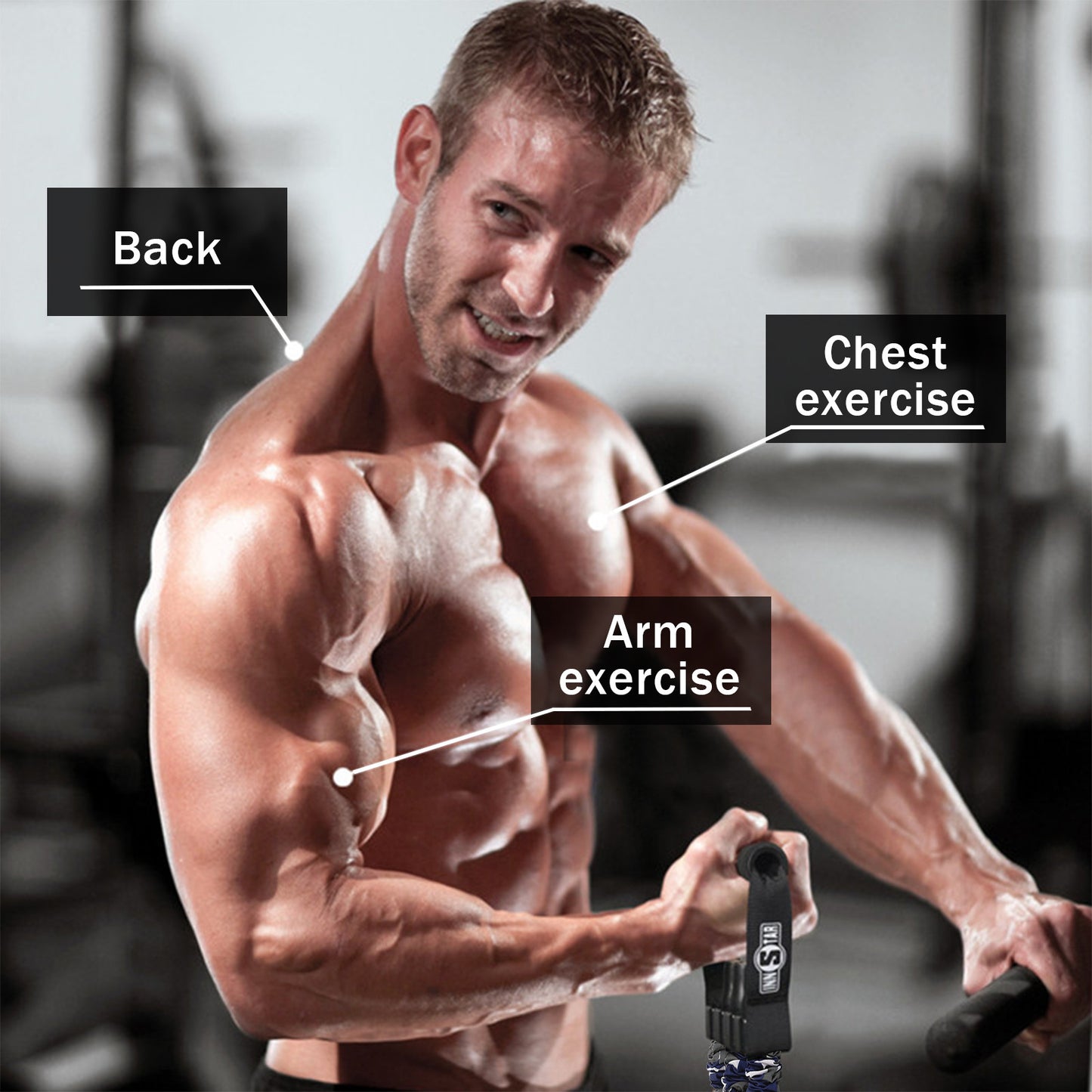 Adjustable Bench Press,Push Up Resistance Bands, Chest Builder Workout Equipment