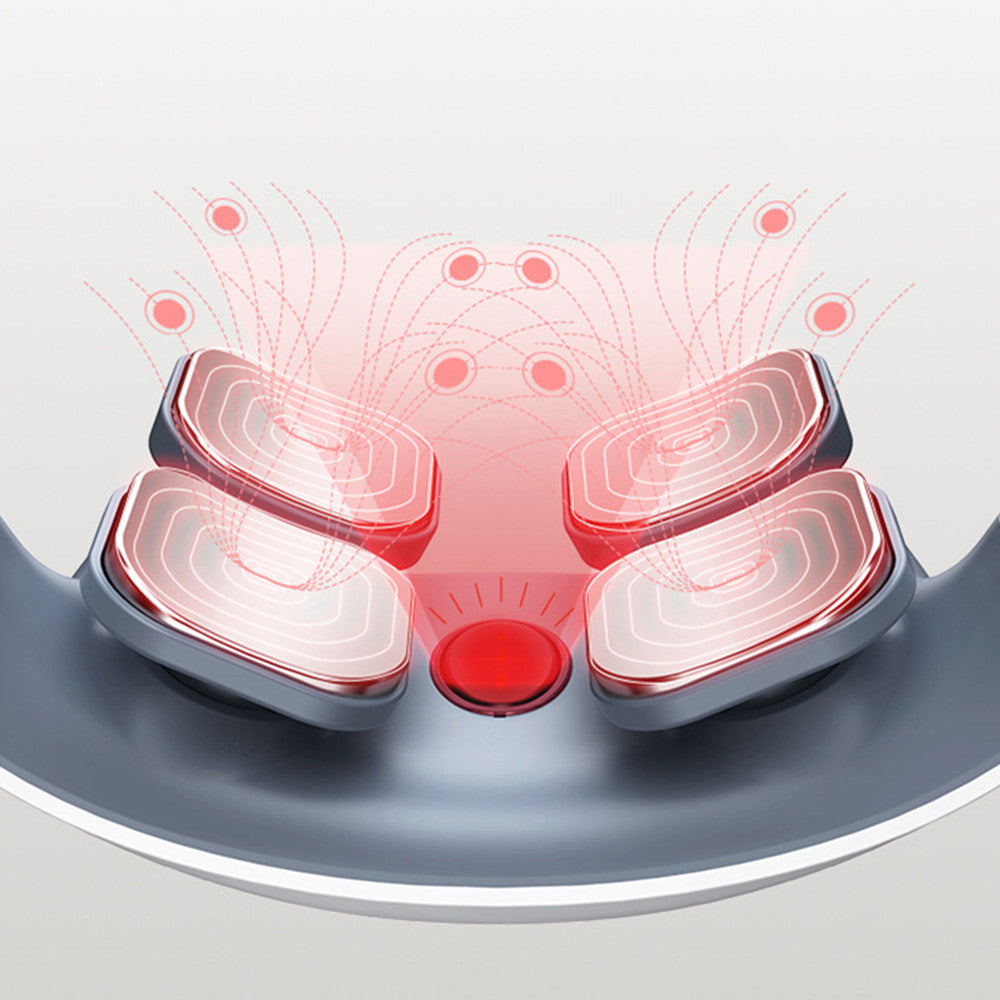 IPRee Smart Neck Meridian Massager 4 Head TENS Pulse Heating Cervical Massager Voice/Remote Control