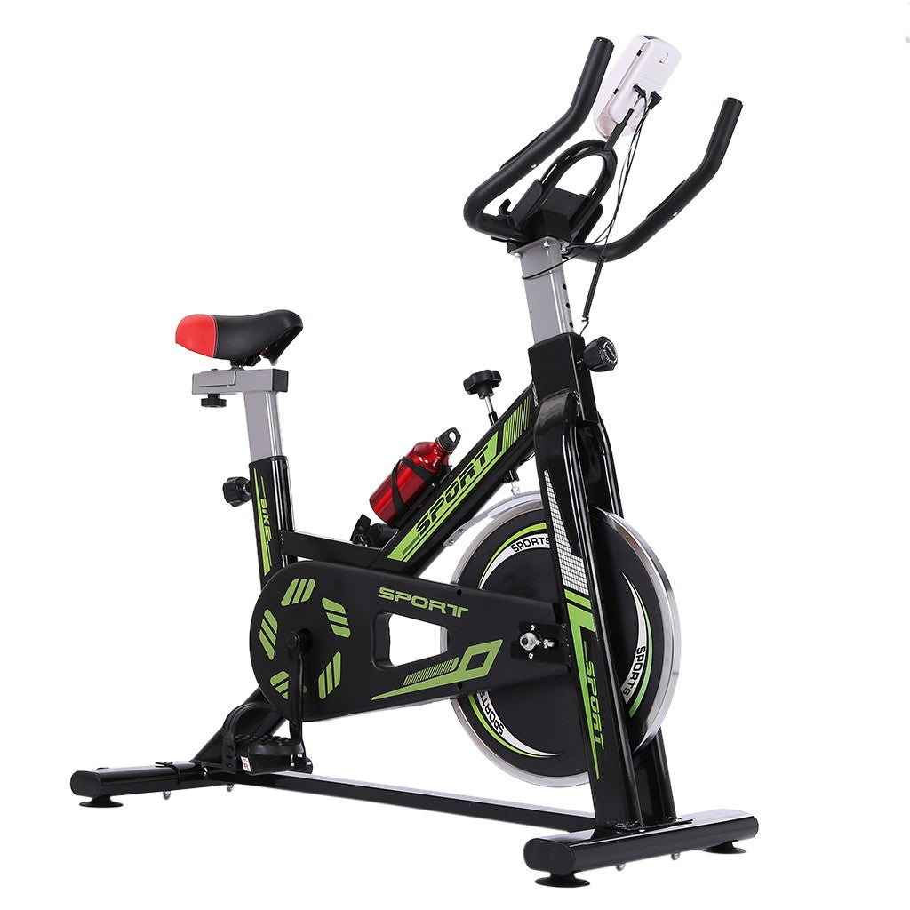 Stationary Indoor Bicycle-Bicycle With Tablet Stand And Comfortable Cushion