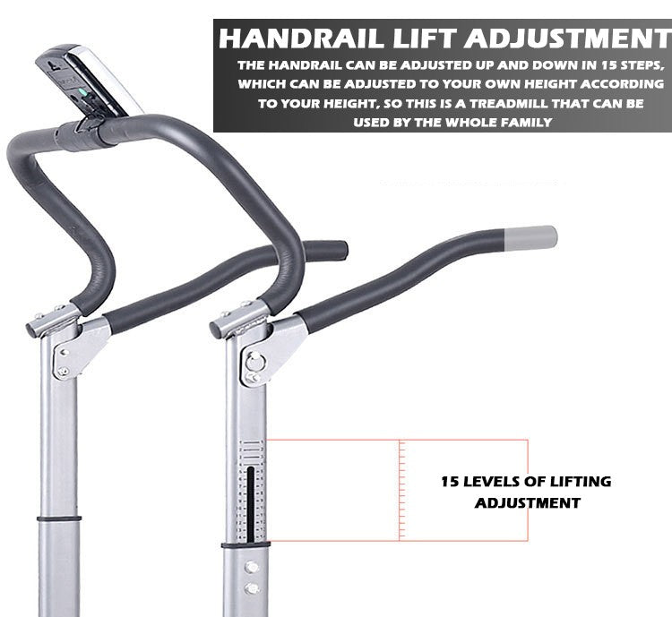 Multifunctional Long And Widened Version Of Shock-absorbing Mechanical Treadmill