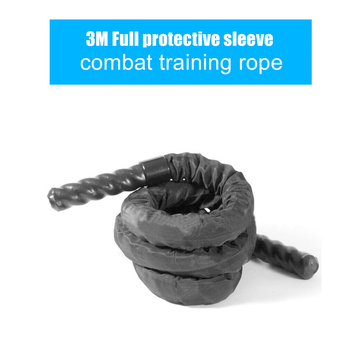 2.8M/3M Fitness Heavy Jump Rope 25mm Diameter Weighted Battle Skipping Ropes Powerful Strength Training Ropes