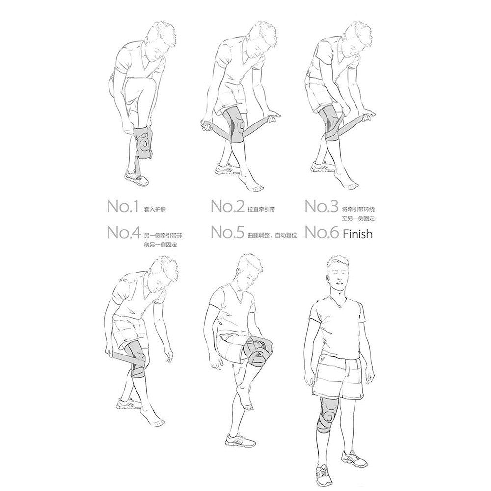 3D Weaving Knee Brace Breathable Sleeve Support for Running Jogging Sports 1pcs
