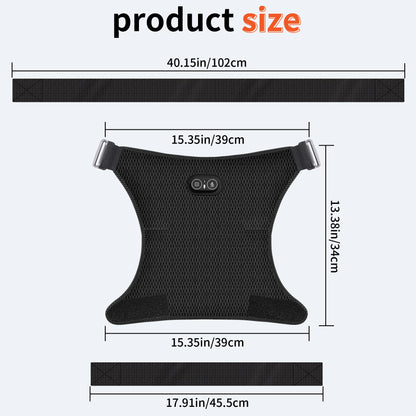Red Light Therapy Hip Wrap with 112 LED Beads Heating Pad and Vibration Massage, Cordless Rechargeable Wearable Hip Thigh Waist Care Belt with 5000mAh Battery, 3 Levels Temperature & Massage Modes, Portable Relaxation Device