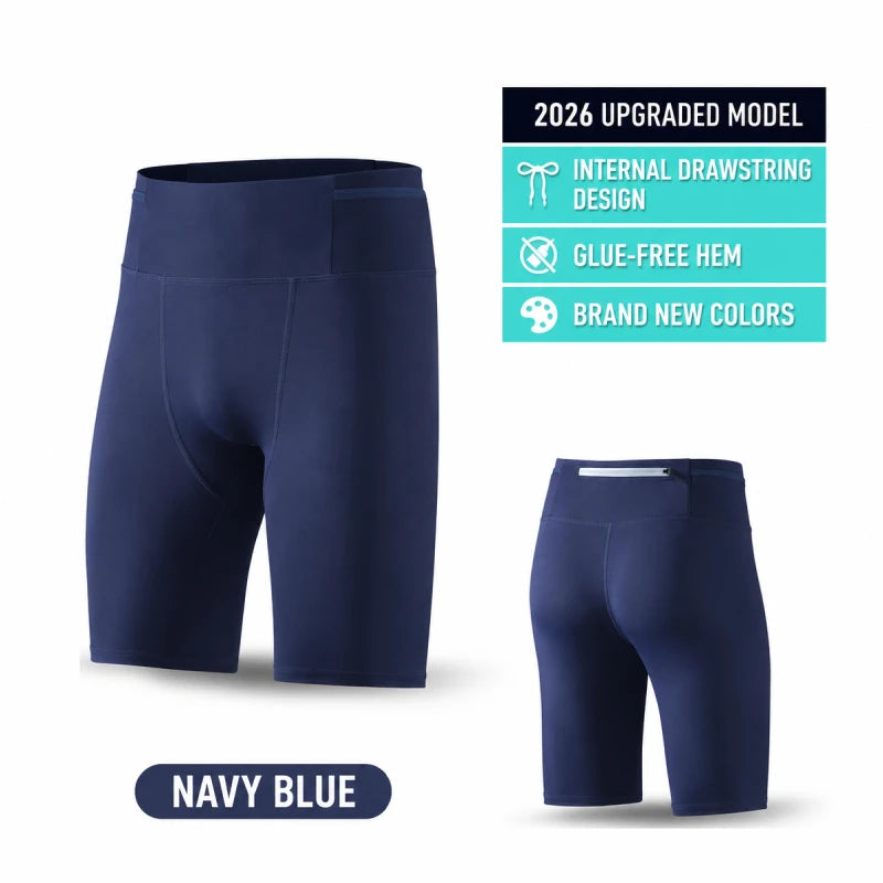 Men Tight Fitness Gym Shorts 2026 Summer Elastic Quick-dry Compression Workout Training Exercise Running Sports Shorts