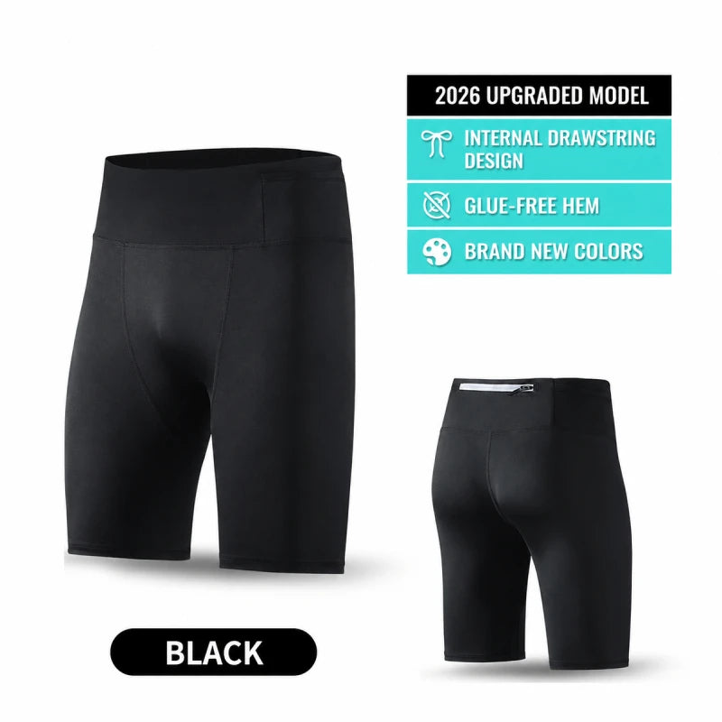 Men Tight Fitness Gym Shorts 2026 Summer Elastic Quick-dry Compression Workout Training Exercise Running Sports Shorts