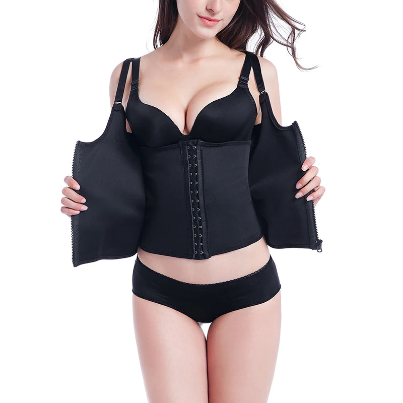 Sweat Waist Trainer Vest Slimming Corset for Weight Loss Body Shaper Sauna Suits Compression Shapewear Belly Girdles Tank Tops