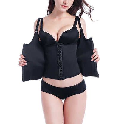 Sweat Waist Trainer Vest Slimming Corset for Weight Loss Body Shaper Sauna Suits Compression Shapewear Belly Girdles Tank Tops