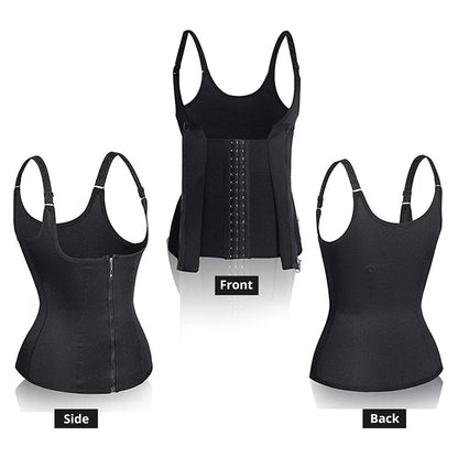 Sweat Waist Trainer Vest Slimming Corset for Weight Loss Body Shaper Sauna Suits Compression Shapewear Belly Girdles Tank Tops