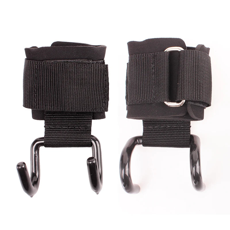 1pair Fitness Accessories Weight Lifting Hook Training Gym Grips Straps Wrist Support Weights Power dumbbell Hook Equipments