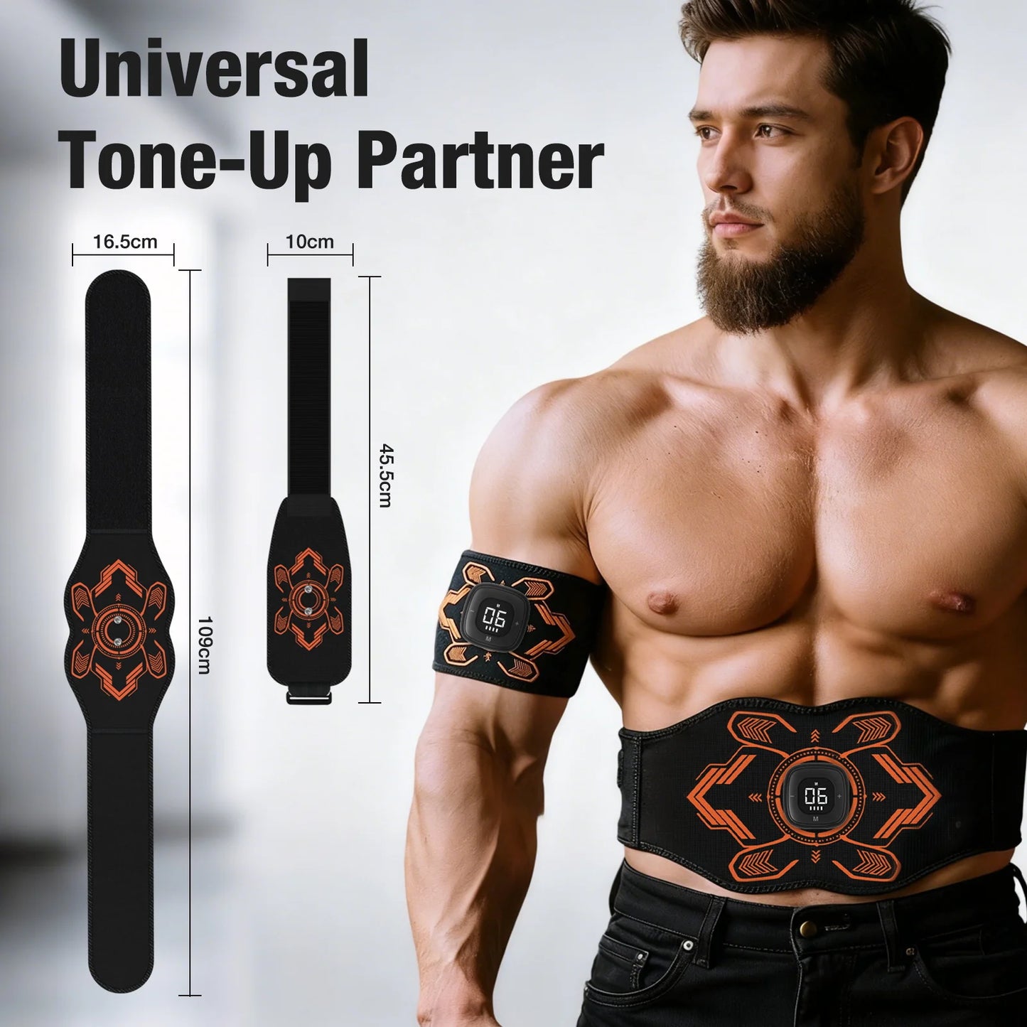 EMS Heating Lumbar Traction Device with Infrared Physiotherapy Electric Hot Compress Waist & Body Massager Belt