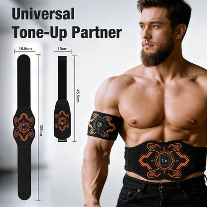 EMS Heating Lumbar Traction Device with Infrared Physiotherapy Electric Hot Compress Waist & Body Massager Belt