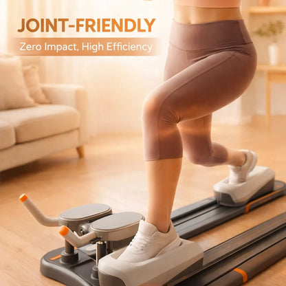 Silent Crawling Machine for Waist Slim, Home Indoor Core Ab Workout Trainer, Multi-Functional Crocodile SitUps Fitness Equipment