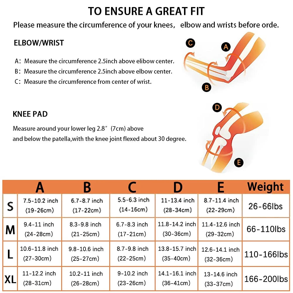 Knee Pads Elbow Pads with Wrist Guards, 3 in 1 Protective Gear Set for Skating Cycling Bike Rollerblading Scooter