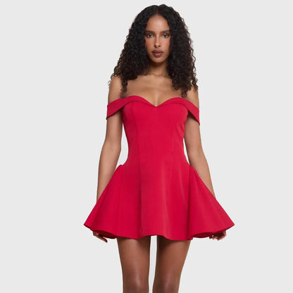 Women's Clothing 2025 Autumn New Arrival Contrast Color Design Sexy Tube Top Slim Fit Ruffle Dress Vestidos De Mujer