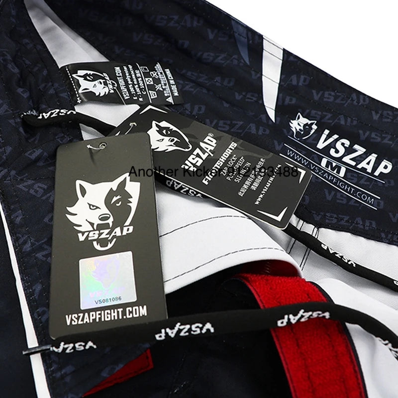 Vszap MMA BJJ Shorts Comprehensive Fighting Training Pants Men's Muay Thai No Gi Judo Jiu Jitsu Sports Boxing Grappling Shorts