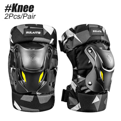 1Pair Knee and Elbow Pads, Gear-Multi Sport Protection for Skateboard, BMX, Pogo,Inline Skating, Scooter-Kids, Teen, Adult Sizes