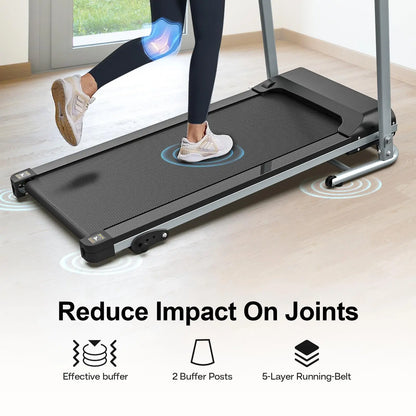 Foldable Treadmill For Home Use, Shock-absorbing, Non-slip, Multi-functional, Essential Fitness Equipment For The Whole Family.