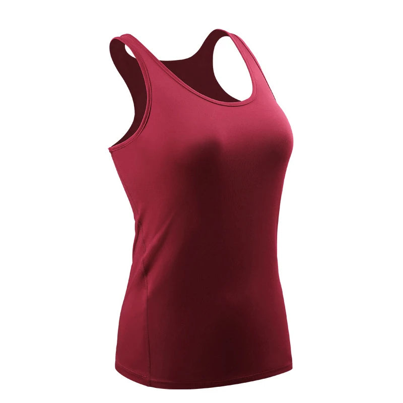 Women Fitness Top Workout Training Exercise Gym T Shirt Sport T-shirt Bodybuilding Yoga Running Backless Sleeveless Tee Vest J82