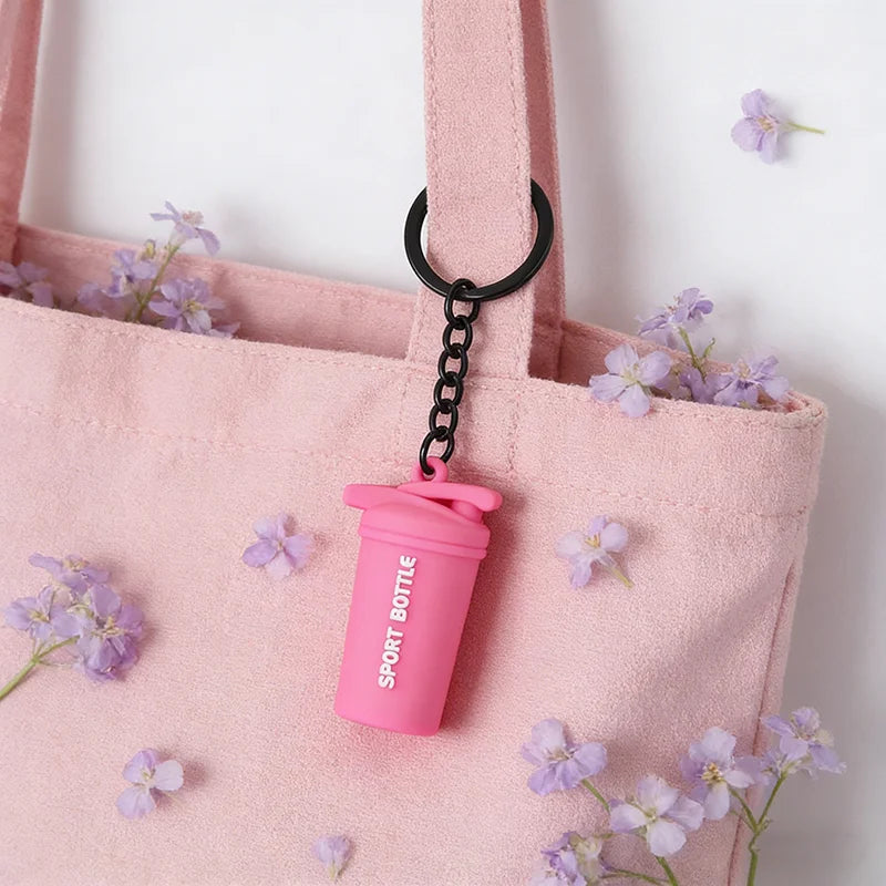 Stylish 4 Styles Mini Fitness Equipment Keychain Unisex Multiple Options Available Bag Key Hanging Trinket Perfect Gift Keyring