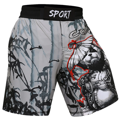 Men MMA Shorts Muay Thai Jiu Jitsu Training Shorts Animal Printed Elastic Waist Gym Fitness Male Boxing Clothes Custom Pattern