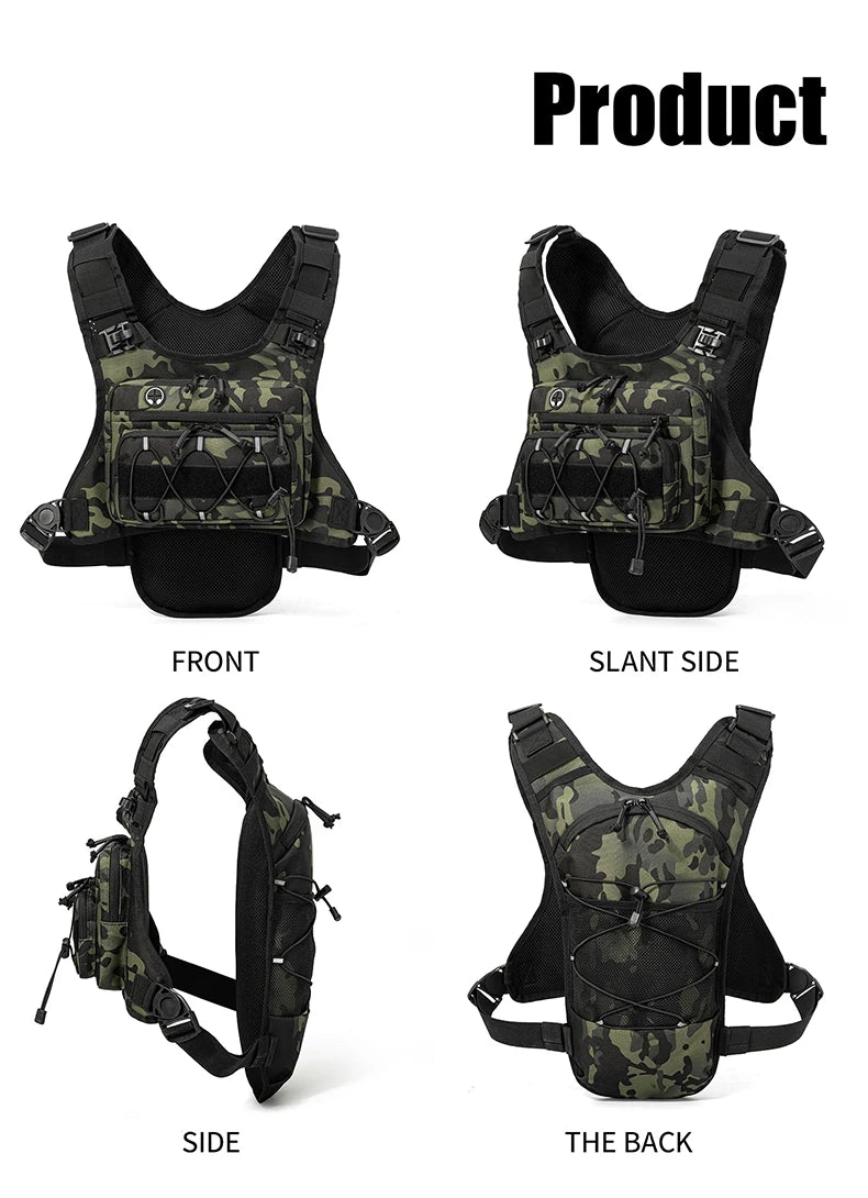 Running Chest Pack Hydration Vest For Cycling Hiking Bicycle Race Marathon Bag Men Women Sports Tactical Pouch Camping Backpack