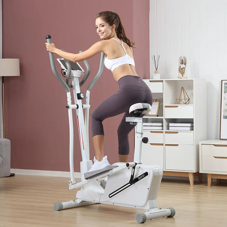 Manual Fitness Gym Home Equipment Seated Elliptical Cross Trainer Commercial Magnetic Resistance Steel Rear Wheel Drive Unisex