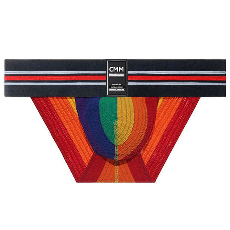 Men Sports Fitness Underwear Wide Waistband High Waist Breathable Male Panties Shorts Training Bottoms Briefs