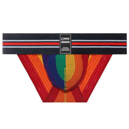 Men Sports Fitness Underwear Wide Waistband High Waist Breathable Male Panties Shorts Training Bottoms Briefs