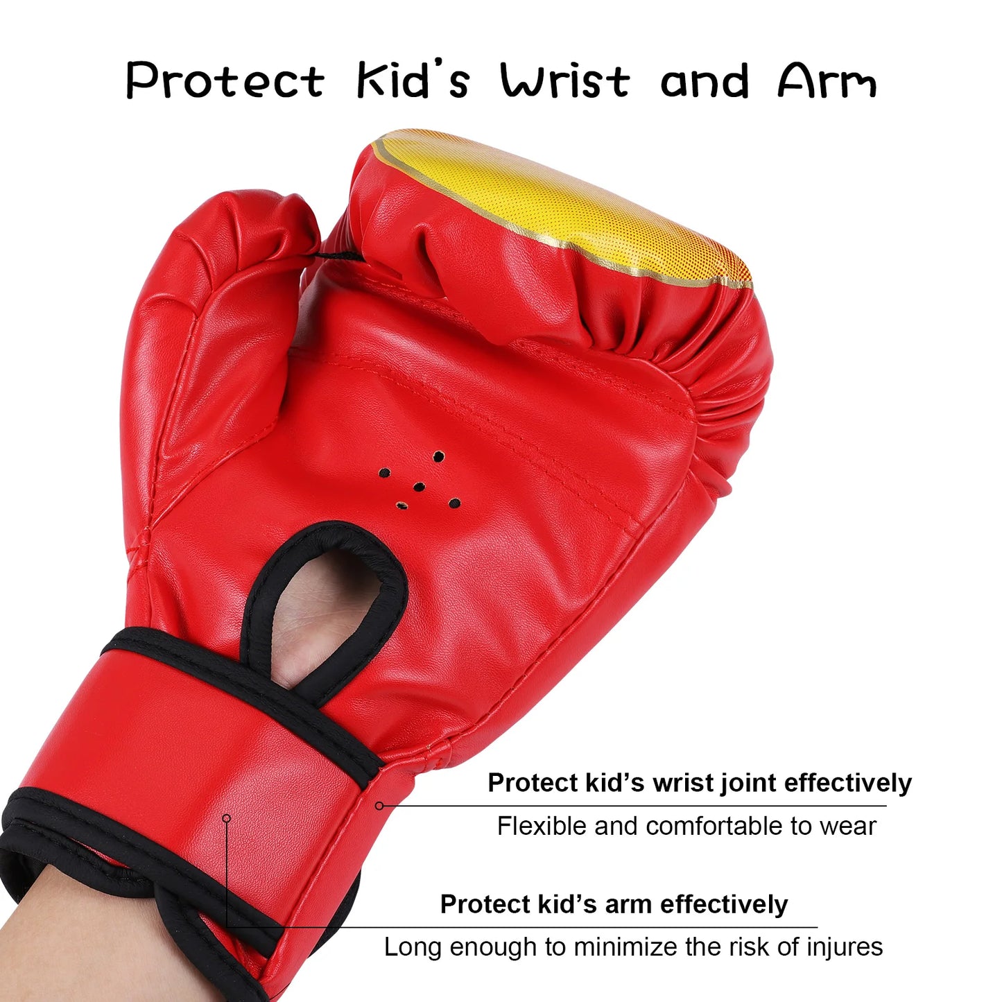 5-12 Years Kids Boxing Gloves for Boys and Girls Boxing Hand Kicking Pads Boxing Training Gloves Kids Sparring Punching Gloves