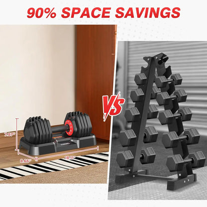 Adjustable Dumbbells Set for Home Gym, Custom
